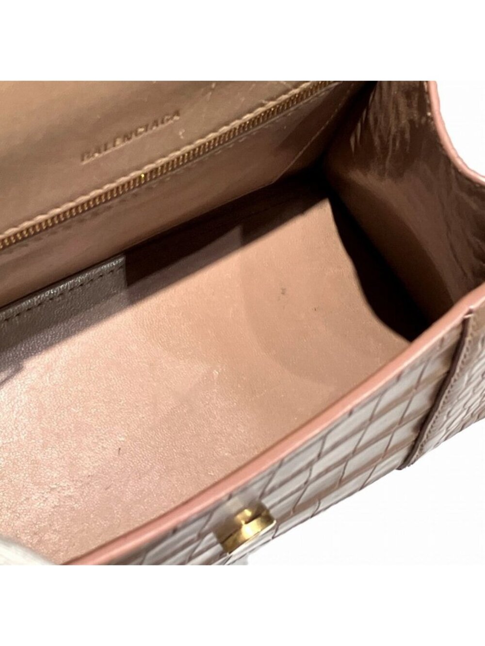 Balenciaga Hourglass Top Handle Small Handbag Leather - Picture 6 of 9